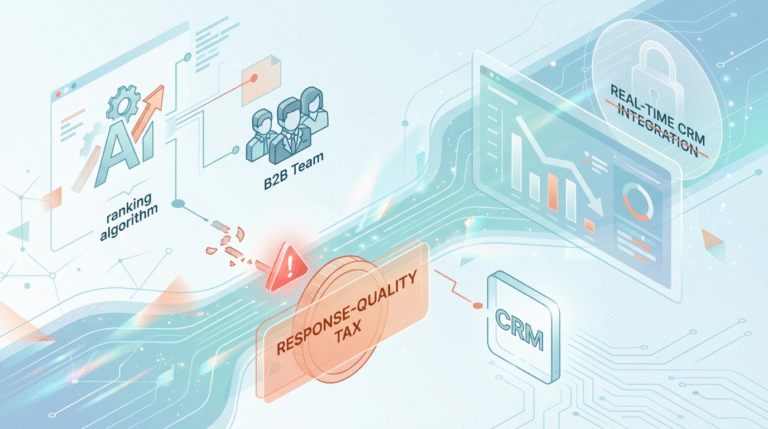 The Response-Quality Tax: Why Meta’s New AI Ranking is Penalizing B2B Teams Without Real-Time CRM Integration