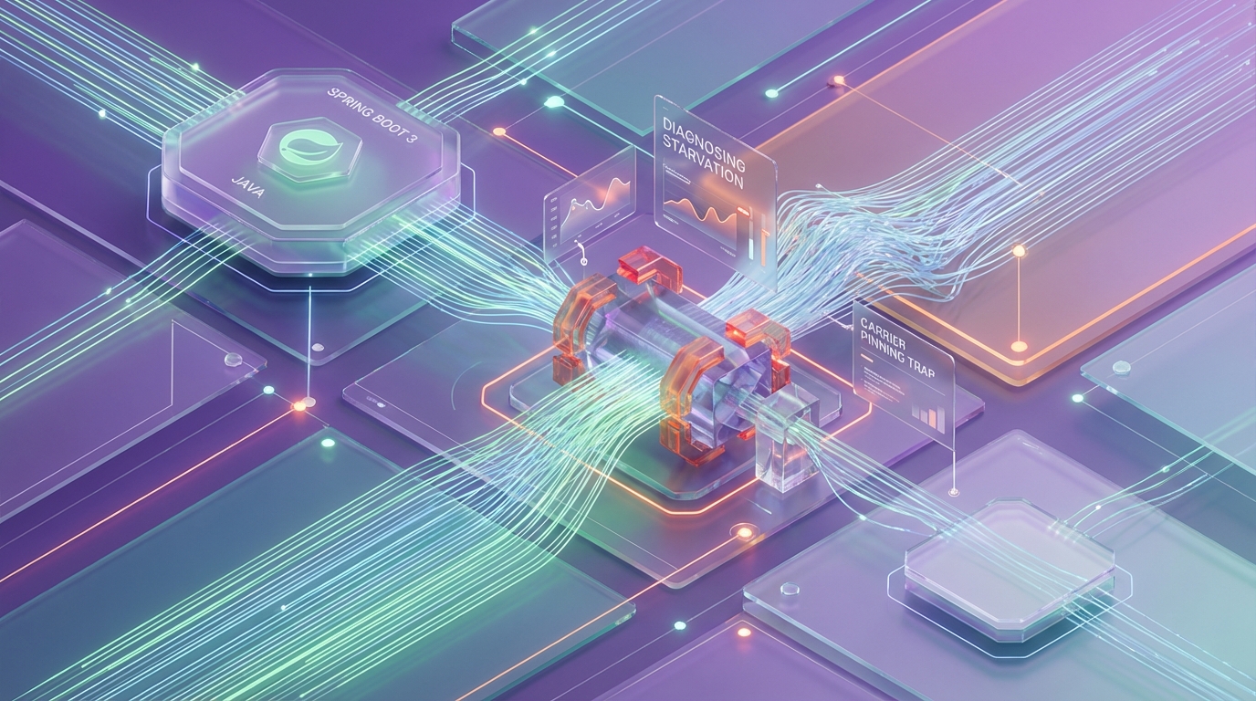 The Carrier Pinning Trap: Diagnosing Virtual Thread Starvation in Spring Boot 3 Migrations